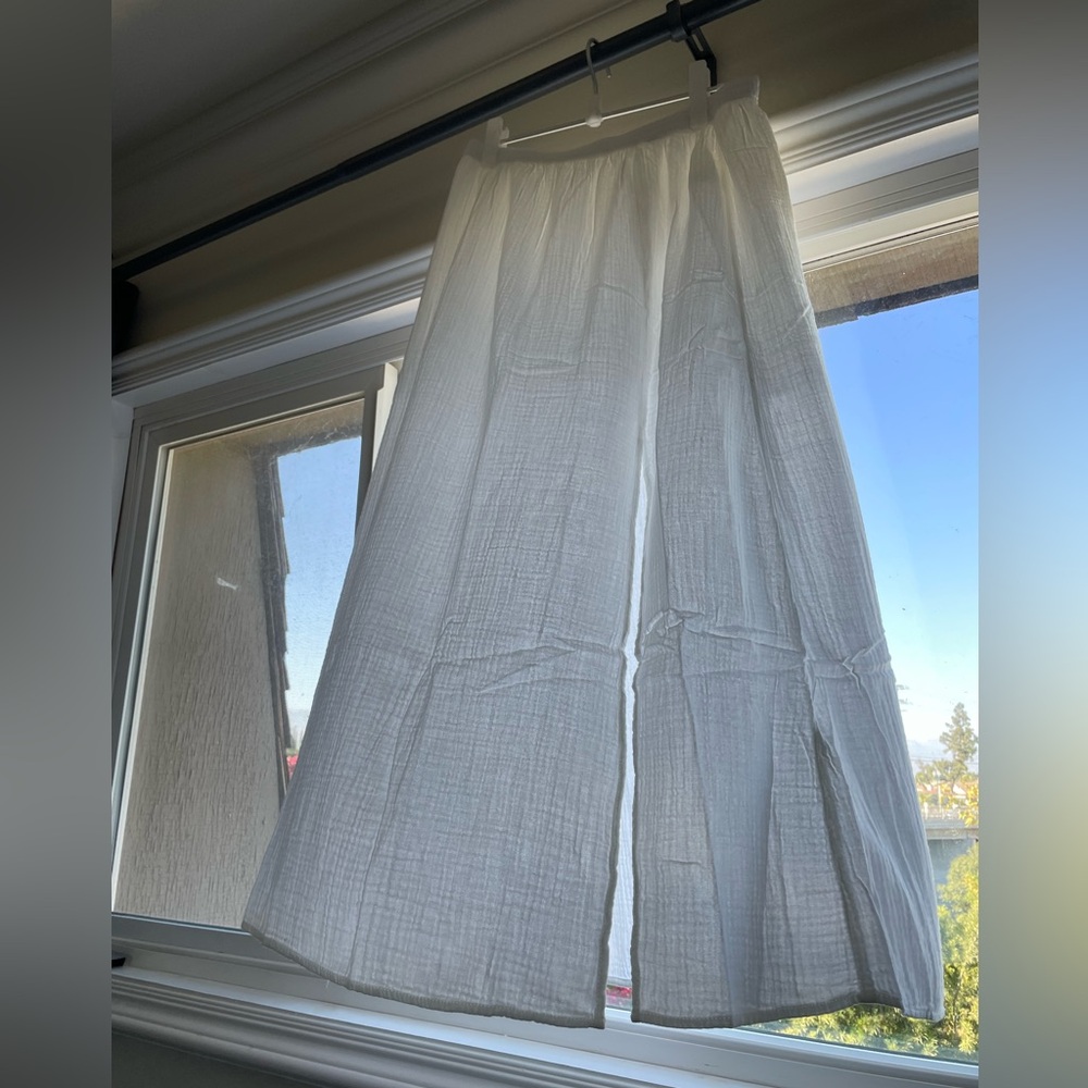 J. Crew White Maxi Skirt